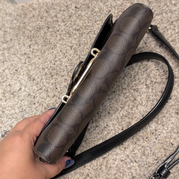 Black and Brown Coach Designer Women's Crossbody - Picture 5 of 7